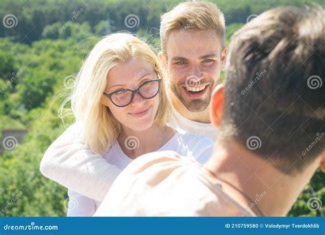 Friends Hipster Meeting Youth Teenager Saying Hello To Each Other