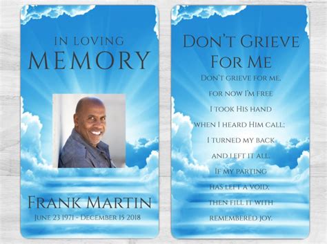 Funeral Printing Services Custom Funeral Cards Memorial Card