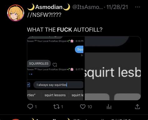 Asmodian On Twitter Not The Squirt Lesbians Why