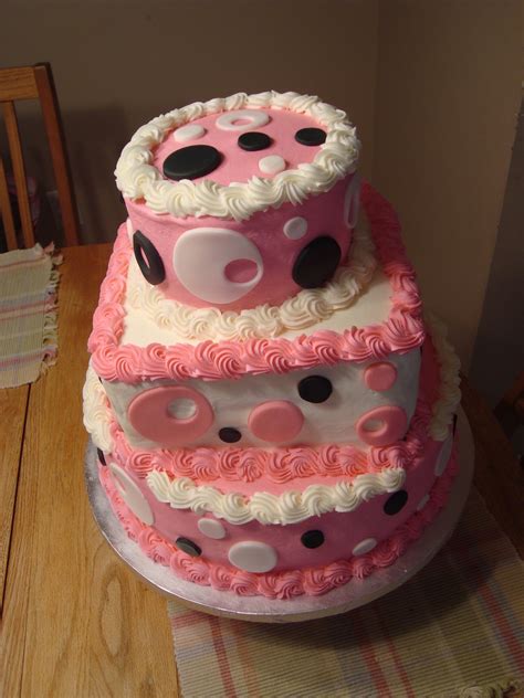 Polka Dot Birthday Cake CakeCentral Com