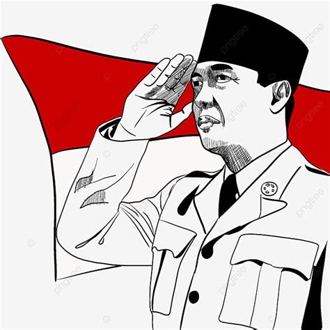 Bung Karno Indonesia Kemerdekaan Merah Putih File Png E Psd Per