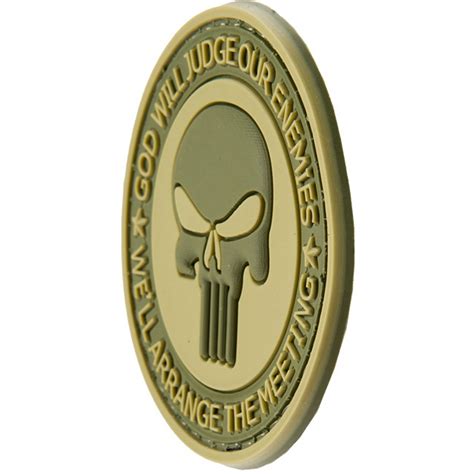 G Force Punisher Enemies Pvc Morale Patch Od Green Airsoft Megastore