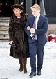 Prince Sverre Magnus, 13, of Norway gallantly helps 81-year-old Queen ...