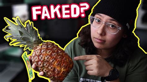 so i tried that viral pineapple peeling method faked or not youtube