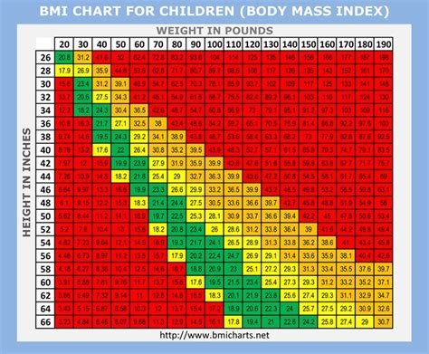 Bmi Chart For Girl | amulette