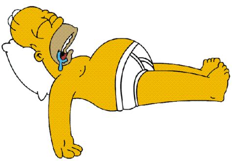 Homer Simpson Sleeping Homer Simpson Sleeping On The Sofa Dreaming