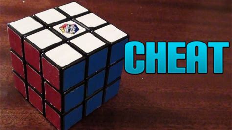 How To Solve A 3x3x3 Rubiks Cube Cheat Youtube