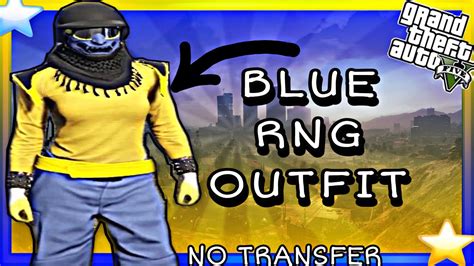 Gta 5 Online Rng Blue Modded Female Outfit With No Transfer Needed