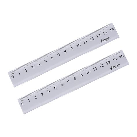 Straight Ruler 15cm Metric Plastic Measuring Tool Clear 2pcs Walmart