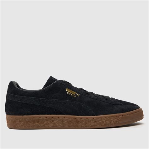 Mens Black And Brown Puma Suede Classic Xxi Trainers Schuh