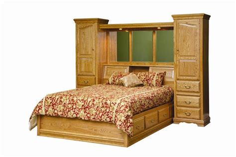 Amish American Heritage Pier Wall Platform Bed From Dutchcrafters