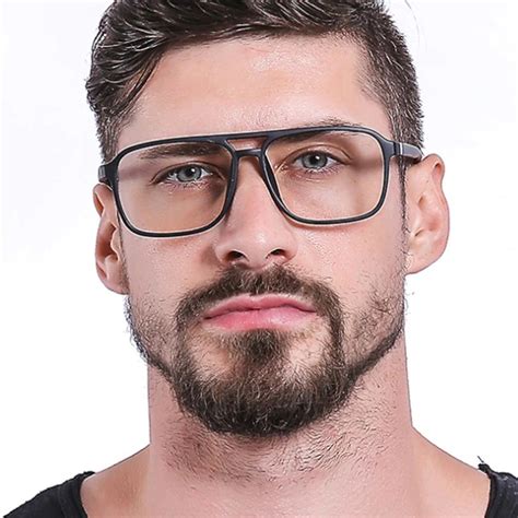 oec cpo 407 armação de Óculos masculino retangular quadrado retrô style