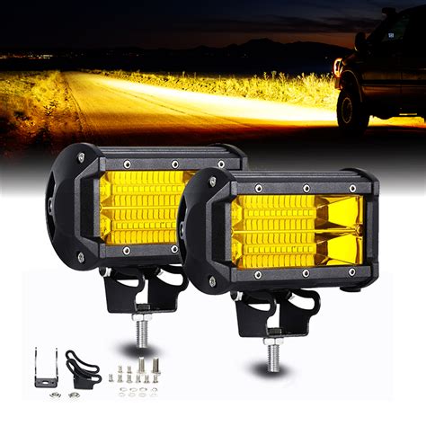 Led Lights Pair 5inch Cree Led Driving Work Lights Spot Beam Off Road