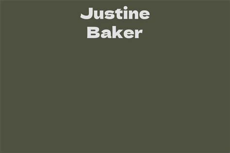 Justine Baker Facts Bio Career Net Worth AidWiki