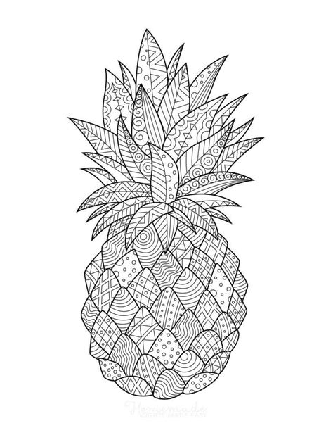 Pineapple In Summer Mandala Coloring Page Download Print Or Color