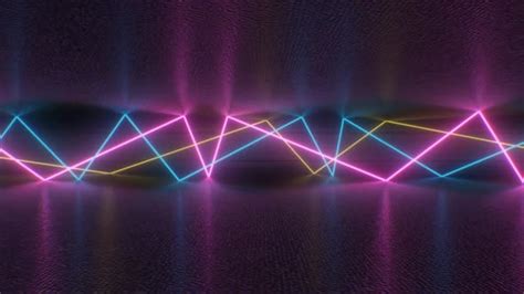 Flickering Neon Fluorescent Laser Beam Sci Fi Light Reflection Bounce