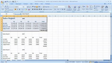 Excel Formatting 12 Quickly Copy Formats To Other Cells In Excel