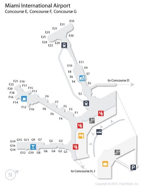Miami International Airport Terminal Map American Airlines