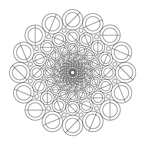 → Mandala Geométrico De Círculos Para Imprimir En Pdf Y 
