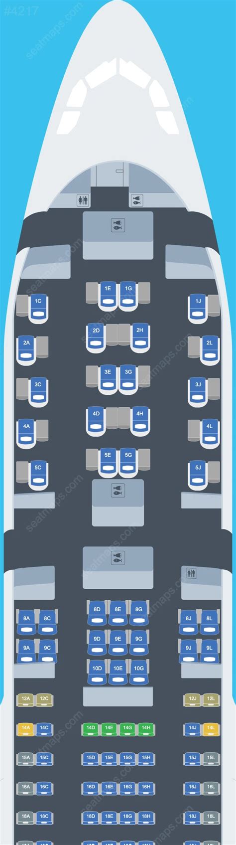 Seat Map Of Airbus A330 Ita Airways Updated 2024