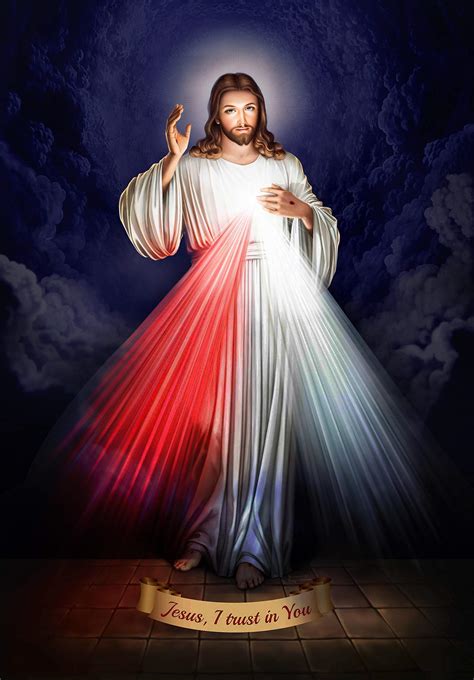 One Poster Divina Misericordia Jesus En Ti Confio Regalo 8 X 10 Inch