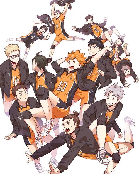 2024 Haikyuu Karasuno Anime Volleyball Hd Phone Wallpaper 800x1000