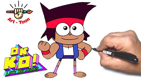 How To Draw Ko From Ok Ko Let S Be Heroes Step By Step Youtube