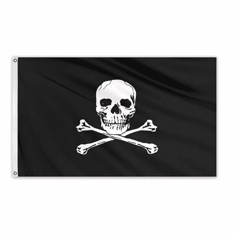 Jolly Roger Outdoor Nylon Flag 3x5