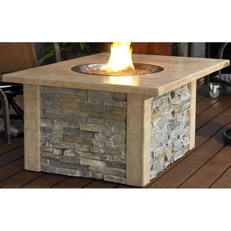 Sierra 48 Inch Propane Fire Pit Coffee Table By Outdoor Greatroom Company Ultimate Patio