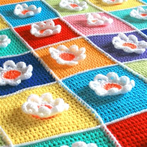 Flower Baby Blanket Crochet Pattern Woolnhook By Leonie Morgan