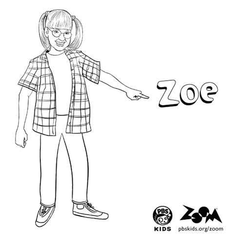 Zoe Pages Coloring Pages