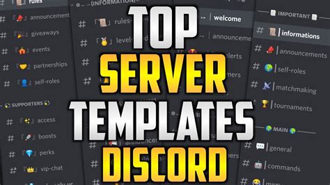 Top Server Templates Discord Best Gaming Templates For Discord