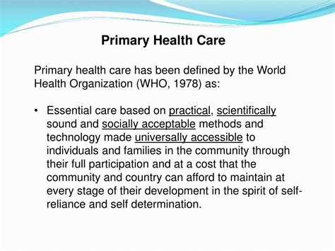 Ppt Primary Health Care S Ystem In Ksa Powerpoint Presentation