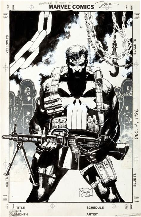 The Marvel Age Of Comics Punisher Art Jim Lee Art Comic Art