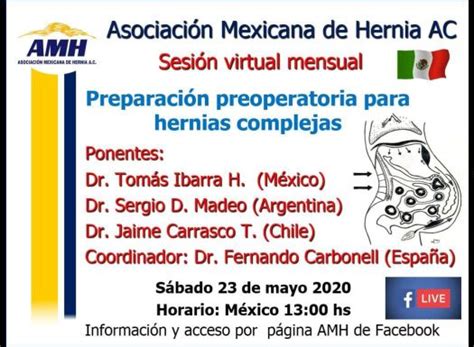 La Asociación Mexicana De Hernia Amh Presenta Su Sesión Mensual