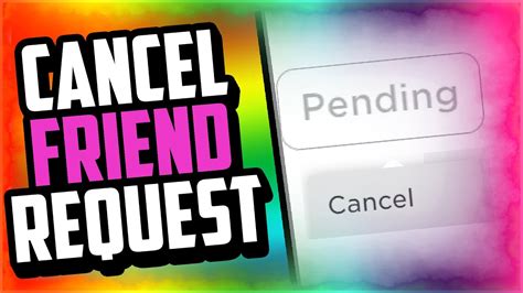 How To Cancel A Friend Request In Roblox Mobile And Pc 2021 How To