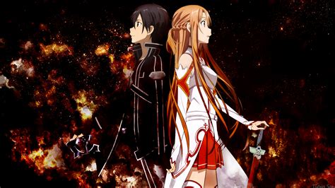 Download Asuna Yuuki Kirito Sword Art Online Kazuto Kirigaya Anime Sword Art Online HD Wallpaper