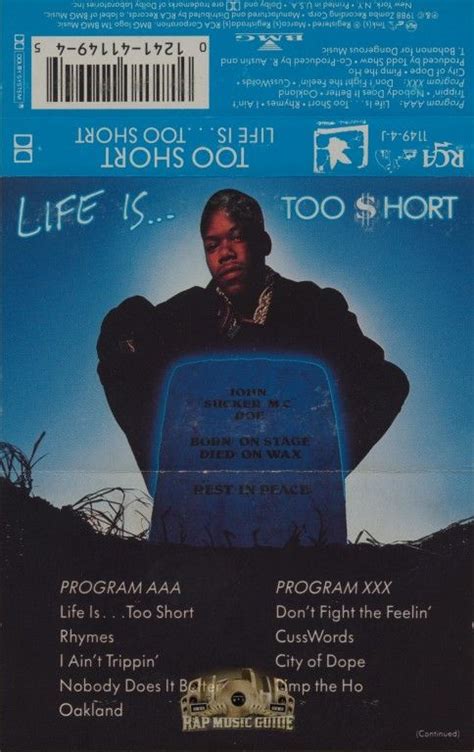 Too Short Life Istoo Hort 1st Press Cassette Tape Rap Music