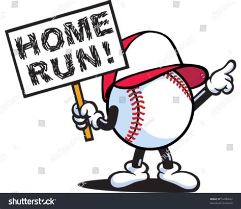 Home Run Stock Vector Illustration 55603672 Shutterstock