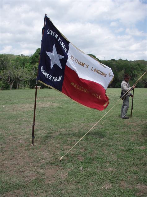 Lone Star Confederate Flag Confederate Reenactors Flag Flickr