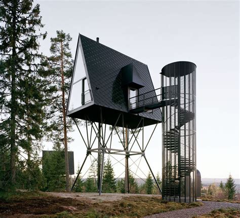 A Series Of Elevated Cabins Were Built On A Farm In Norway Contemporist