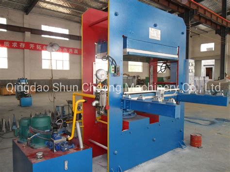 Frame Automatic Rubber Plate Vulcanizing Press With Push Pull Mold
