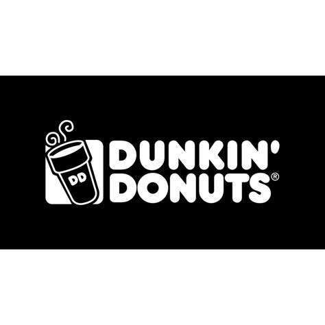 Dunkin Donuts Logo Black And White Transparent Png 24806463 Png