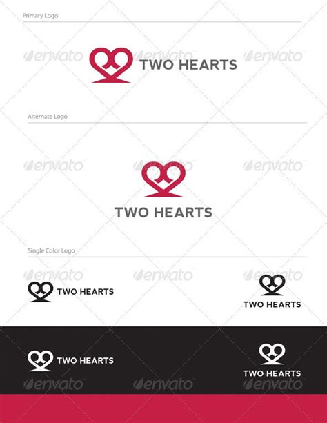 ✓ free for commercial use ✓ high quality images. Two Hearts Logo Design - ABS-016 by equipo3 | GraphicRiver