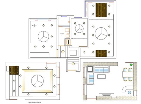 Drawing Room Plan And Ceiling Design Autocad File Download Cadbull
