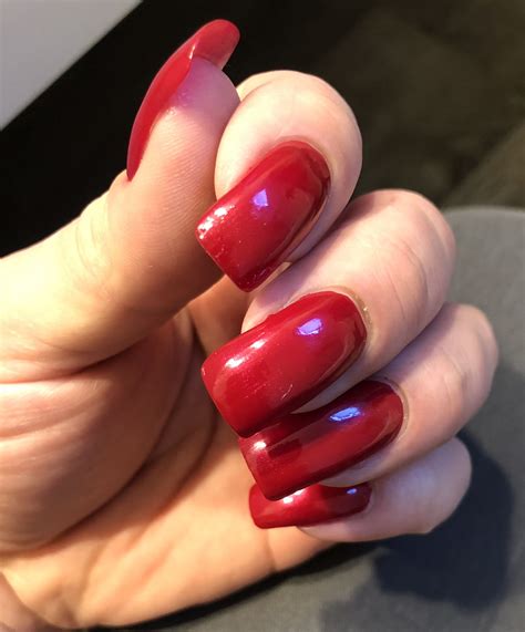 long red nails long square nails red manicure perfect nails foot fetish natural nails