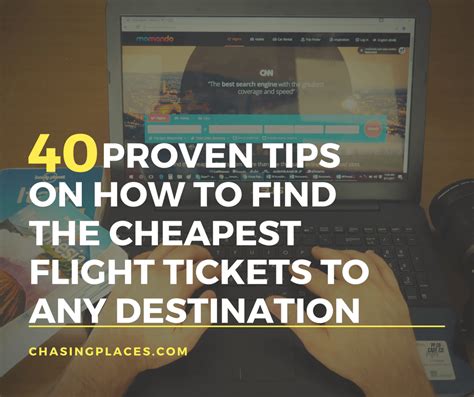 40 Proven Tips On How To Find The Cheapest Flight Tickets To Any