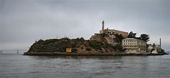 Alcatraz Prison Island "the Rock" in a Foggy Day Stock Photo - Image of ...