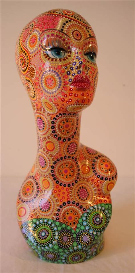 Hand Painted Mannequin Head Josette Young Au