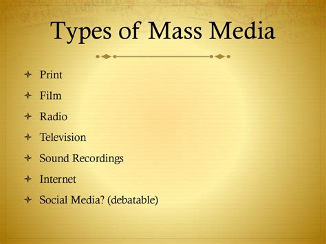 Mass Media And Society Online Presentation